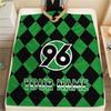 Custom Name Hannover 96 Flannel Blanket, High quality Comfortable for All Seasons, Home Decor, Warmth and Comfort