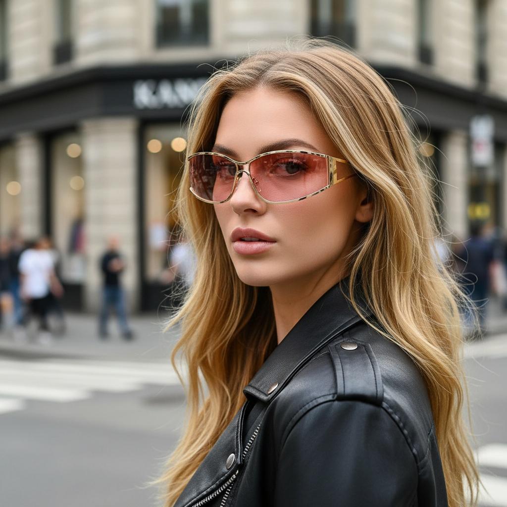 New Minimalist Style Fashion Metal Frame Women's Sunglasses Daily Commute Street Styling Sunshade Eyewear 81075