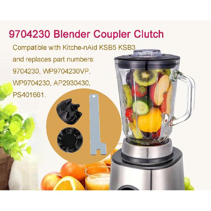 9704230 Blender Coupler 2 Packs with Spanner Kit Replacement Parts Compatible with KitchenAid KSB5WH KSB5 KSB3 WP9704230VP WP9704230 Driver