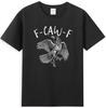 Black Crow FCAWF F-Caw-F Funny Gothic Crow Dance Meme T-shirt  Men's and Women's Street Short Sleeve Cotton T-shirt Tops