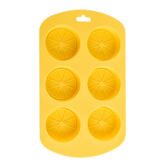 6-Grids Fruit Silicone Candy Mold Easy to Use Non-Stick Ice Mold Dishwasher Safe Food Grade Chocolate Hard Candy Baking Mold