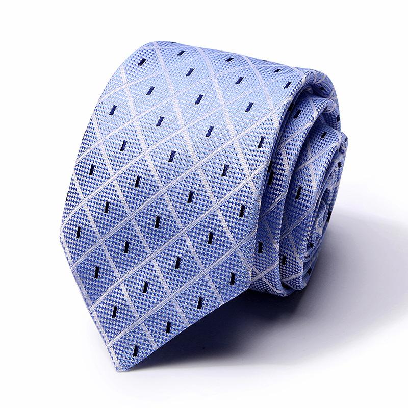 Tie Tie Polyester Silk Tie 8Cm Business Men'S Dress Wedding Studio Tie