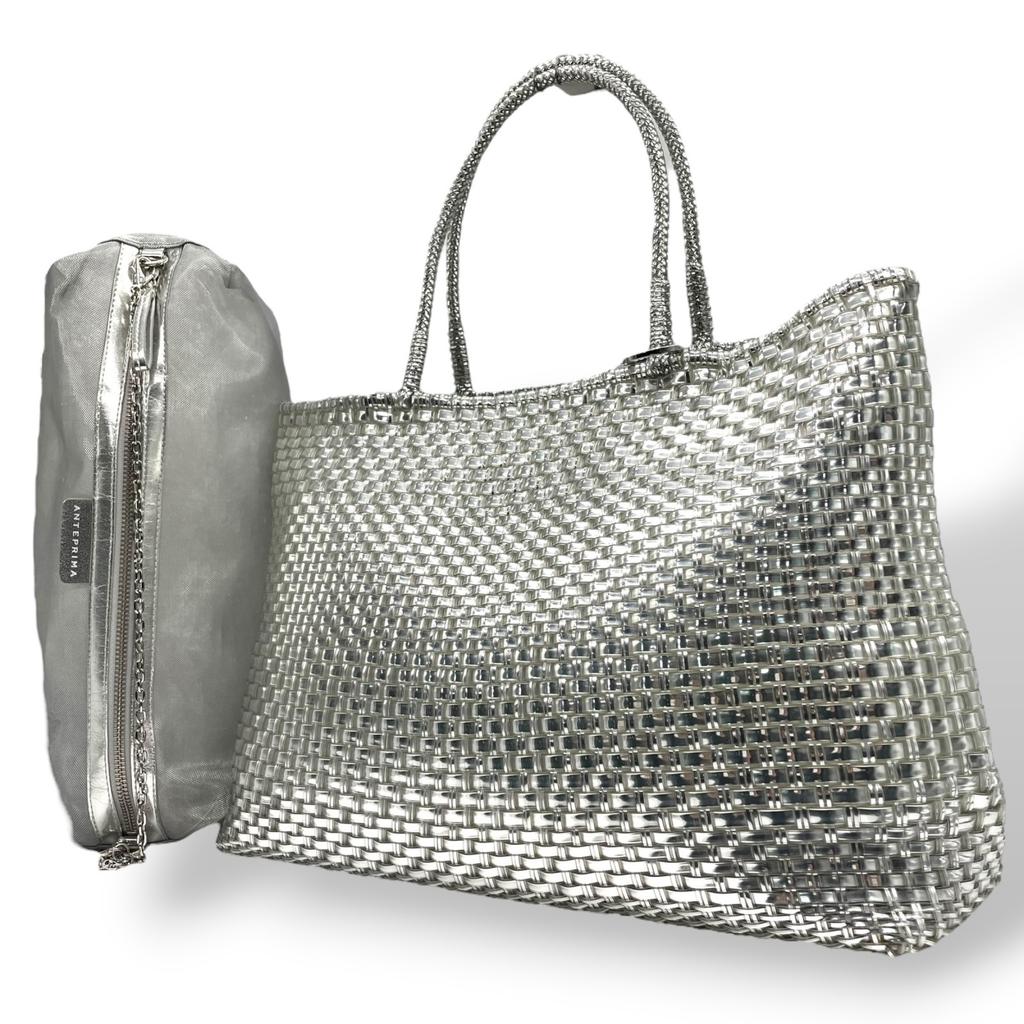 Used ANTEPRIMATote Bag Silver wire Women