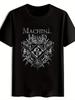 Männer039;S Schwarz 034;Machine Head034; Grafisches T-ShirtVintage Rockband Design Kurzarm Unisex T-Shirt