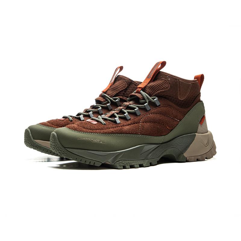 New LiNing Xingye HIGH Anti Slip Wear Resistant High Top Hiking Shoes Unisex Umber Green AHCU059-1