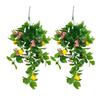 Elegant Artificial Lemon Branch - Long-Lasting Green Decor For Stress Relief Home Garden Decor Accessory
