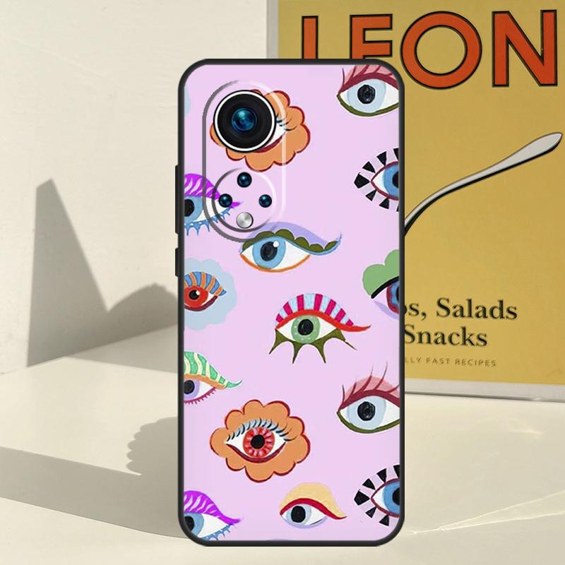 Lucky Eye Blue Evil Eye Print Case For Honor X8a X8b X9b X9a X8 X9 X9c 50 70 90 Lite Honor 200 Lite Magic 5 6 7 Pro Cover