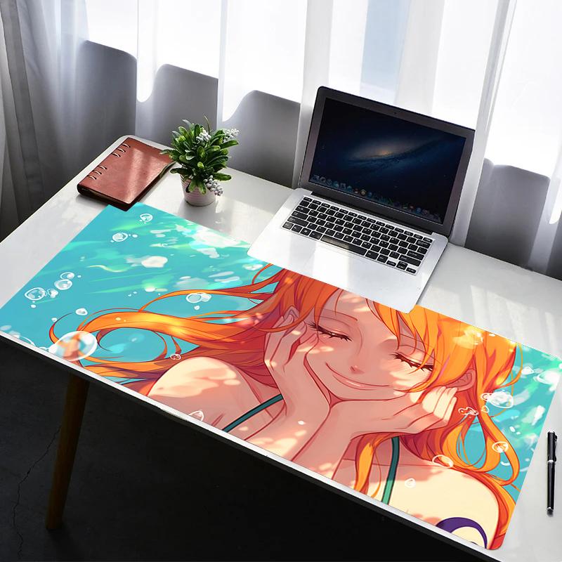 Mouse Pad PC Accessories Non Slip Rubber One Piece Nami Mousepad Laptop Gamer Keyboard Pad Office Computer Gaming Desk Mouse Mat
