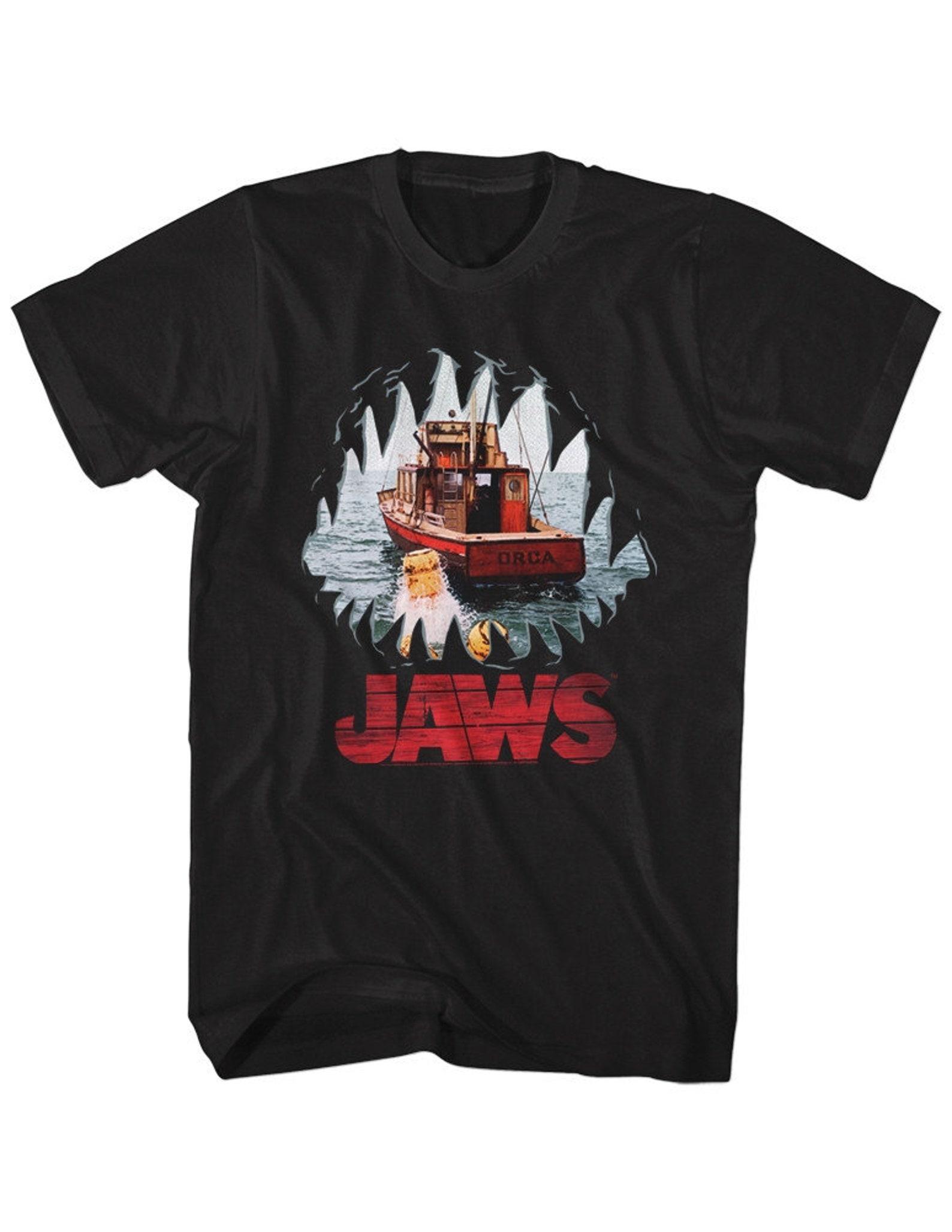 Jaws Mouth Black Adult T-Shirt 3XL
