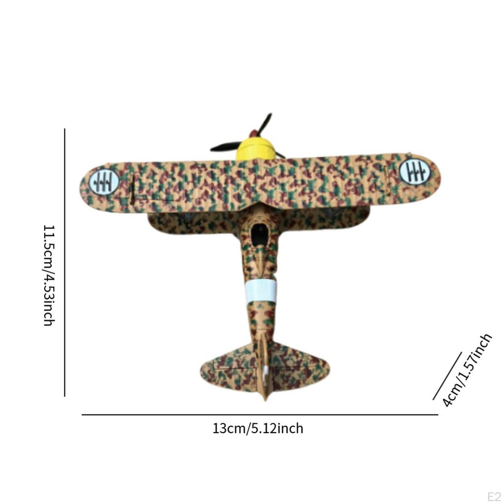 1:72 Scale Fighter Model Propeller Plane with Stand Simulated Airplane Souvenirs for Cabinet