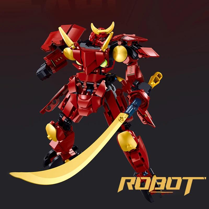 Deformation Robot Building Blocks Mecha Model Manned Mecha Dual Form Movable Joints Figure Model Bricks Kids Toys Holiday Gifts