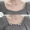 8PCS Pearl Non-slip Safety Pins Dress Brooch Decoration Dress Waist Fastening Pins Collar Adjustment Scarf Safety Fashion
