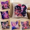 Abstract Painted Beautiful Girl Pillow Case Printed Brushed Fleece Pillow Baby Skin-Touch Eco-Friendly Dye-Sublimat
