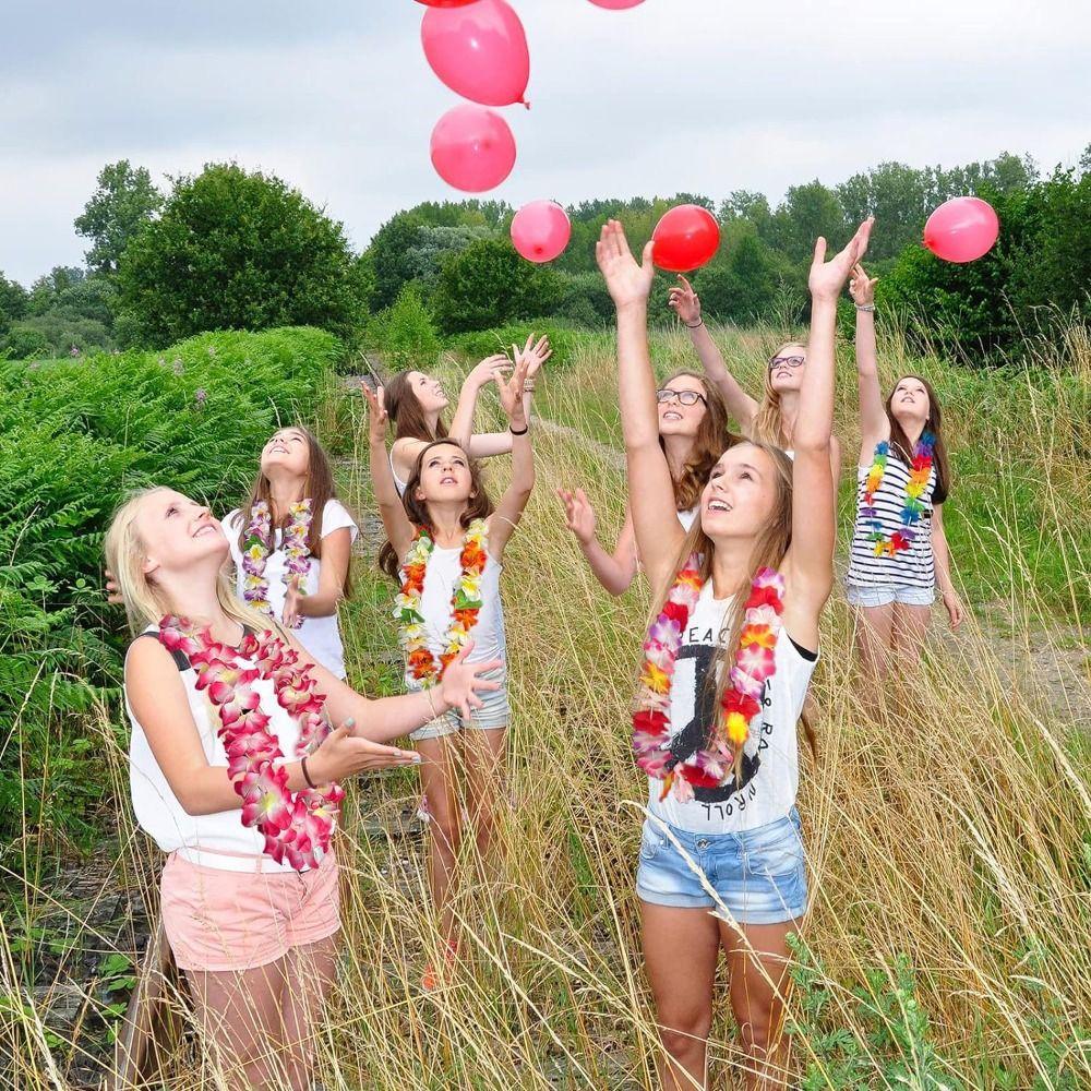 24/50/100Pcs Colorful Hawaiian Leis Vibrant Artificial Silk Flower Necklace Reusable Beach Holiday Hawaii Flower Lays