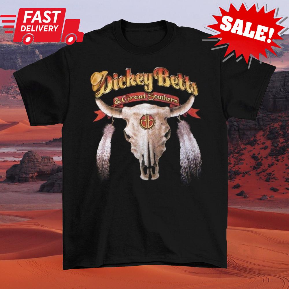 DICKEY BETTS & GREAT SOUTHERN GENUINE SINCE Shirt Black Unisex S-5XL Unisex T-Shirt