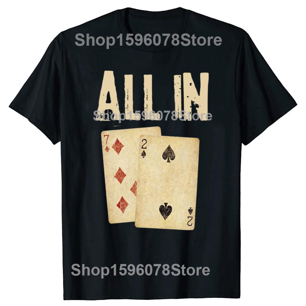 Funny Eat Sleep Poker Repeat Poker Lover Graphic Tshirts Unisex Womens Fashion Casual Tshirt 100 Cotton Loose Oversized T Shirt