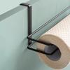 Bathroom Paper Towel Holder Strong Load-bearing Rust-Proof Simple Installation Over-Cabinet Door Roll Paper Holder