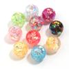 5pcs/lot 16mm Colorful Sequin Resin Beads Round Loose Spacer Beads For Jewelry Making DIY Bracelet Necklace Keychain Accessories
