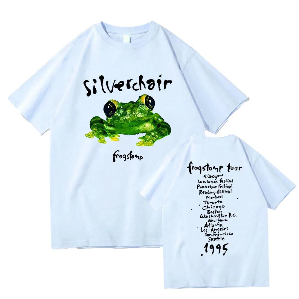 Silverchair Frogstomp 1995 Trička Krátký rukáv Dámské/Pánské Bavlněné tričko Hip Hop Streetwear Léto Běžné Unisex Gotické trička