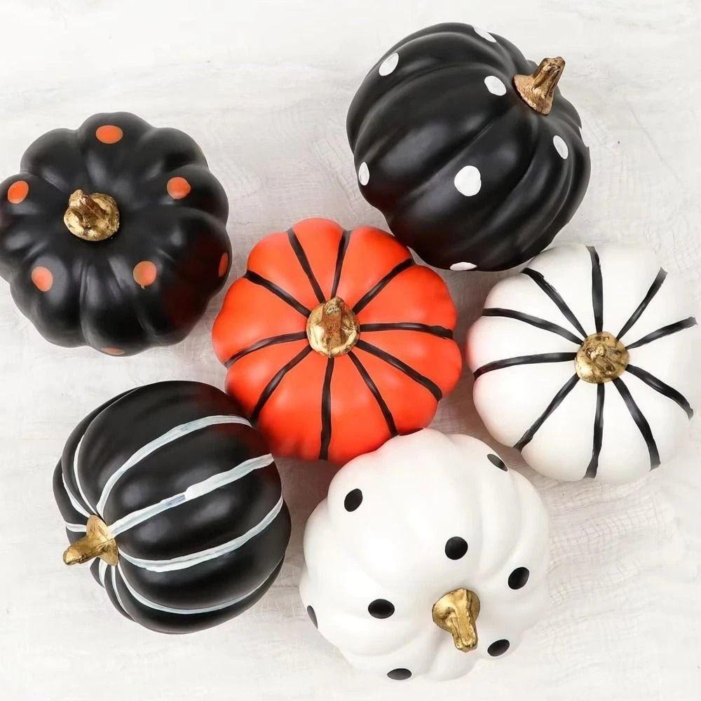 Halloween Artificial Pumpkin DIY Crafts Fake Pumpkin Simulated Pumpkin  Party Tray Decorations