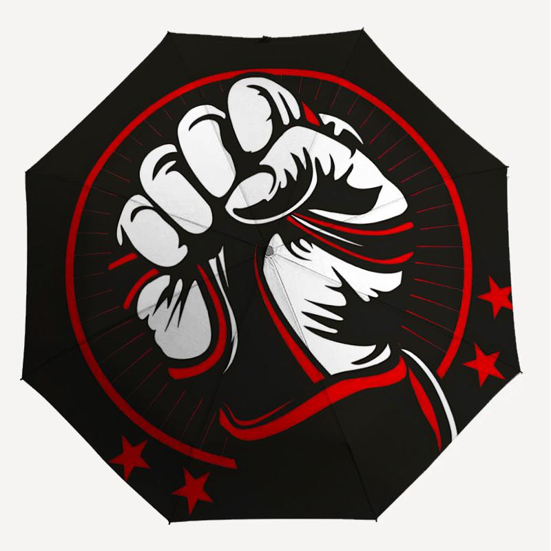1 Stück Faust Fitnessstudio-Regenschirm - 8 Speichen verstärkt, Automatisches Öffnen, Leicht & Langlebig, Niedliches Modeaccessoire für den Außenbereich, Strand oder Freizeit, Strandregenschirm