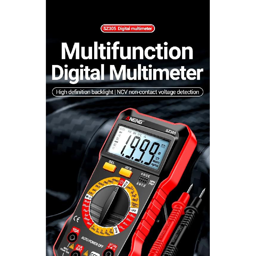 High Precision Tester NCV AC/DC Digital Multimete ANENG SZ305 True RMS Handheld Multifunction Votage Current Resistance Ohm Tool