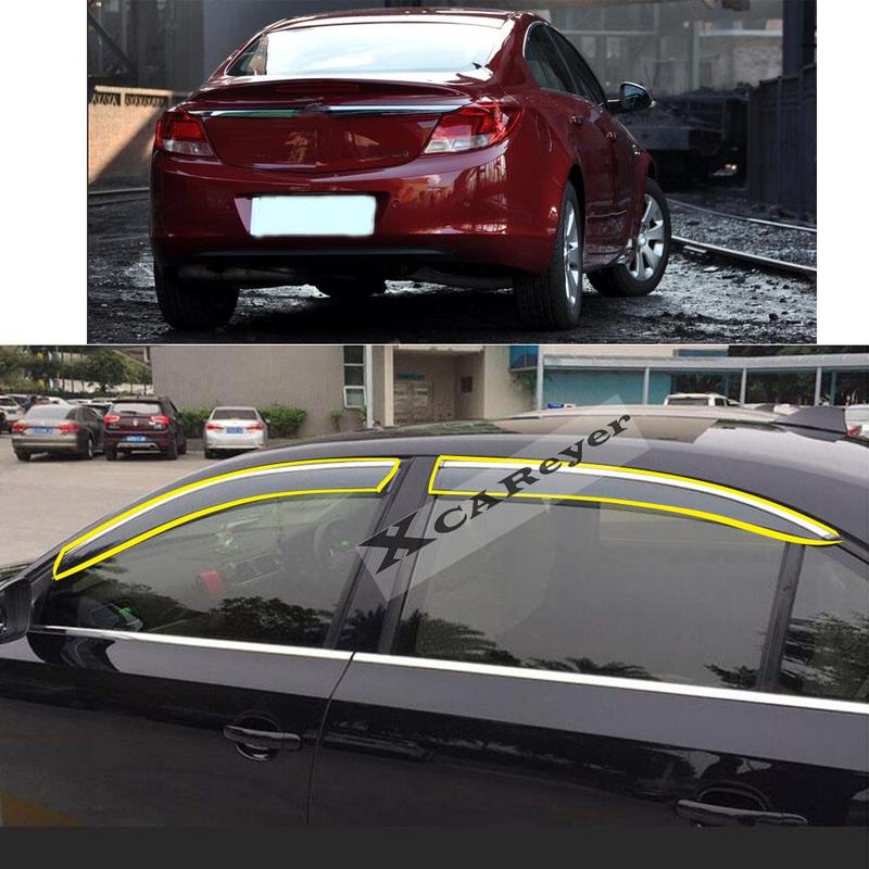For BUICK Regal 2009 2010 2011 2012 2013 2014 2015 2016 Car Sticker Plastic Window Glass Wind Visor Rain/Sun Guard Vent