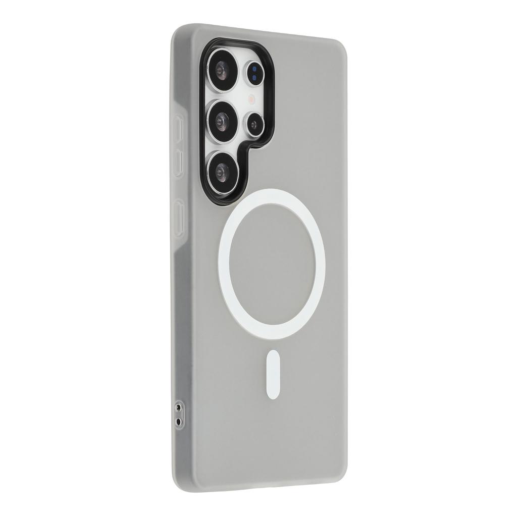 For Samsung Galaxy S24 Ultra Magnetic Case PC + TPU Frosted Phone Cover