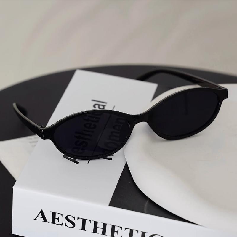 Protective Glasses 3pcs New Fashion Small Frame Oval Sunglasses Female Simple Style UV400 Glasses Colorful Lens Sun Glasses