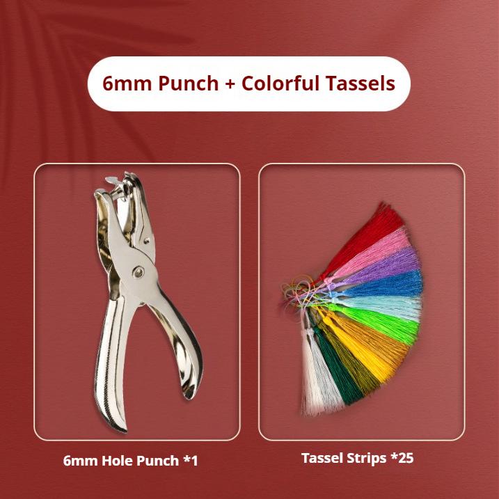 Single Hole Puncher Capacity 1.5/3/5/5.5/6 mm Hole Puncher Hand Paper Cutter Paper for Scrapbooking Tool Office School Supplies