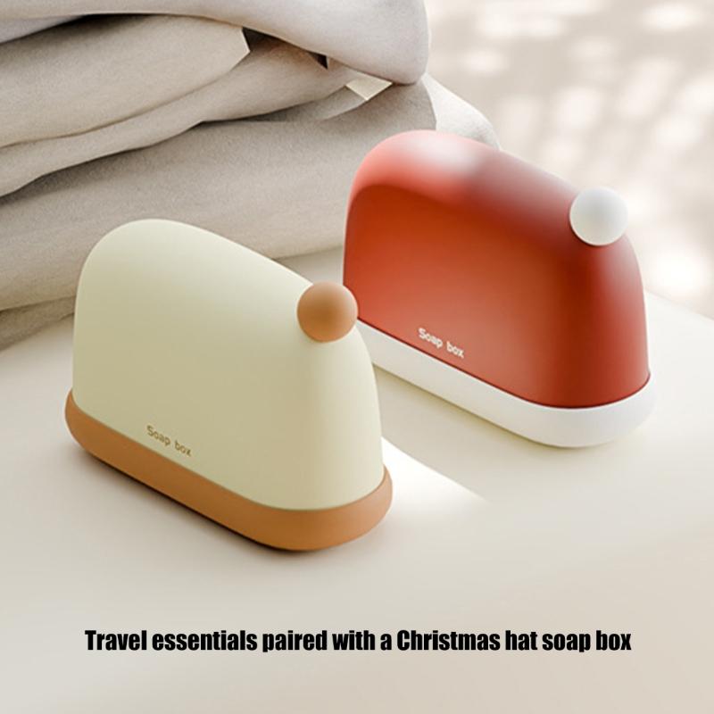 Travel Use Soap Dish With Drainage System Plastic Soap Container Box For Home Use and Business Trip Soap Organization