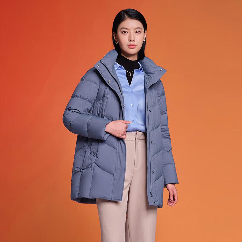 Tanboer Women's Mid-Length Hooded Down Jacket TW236558