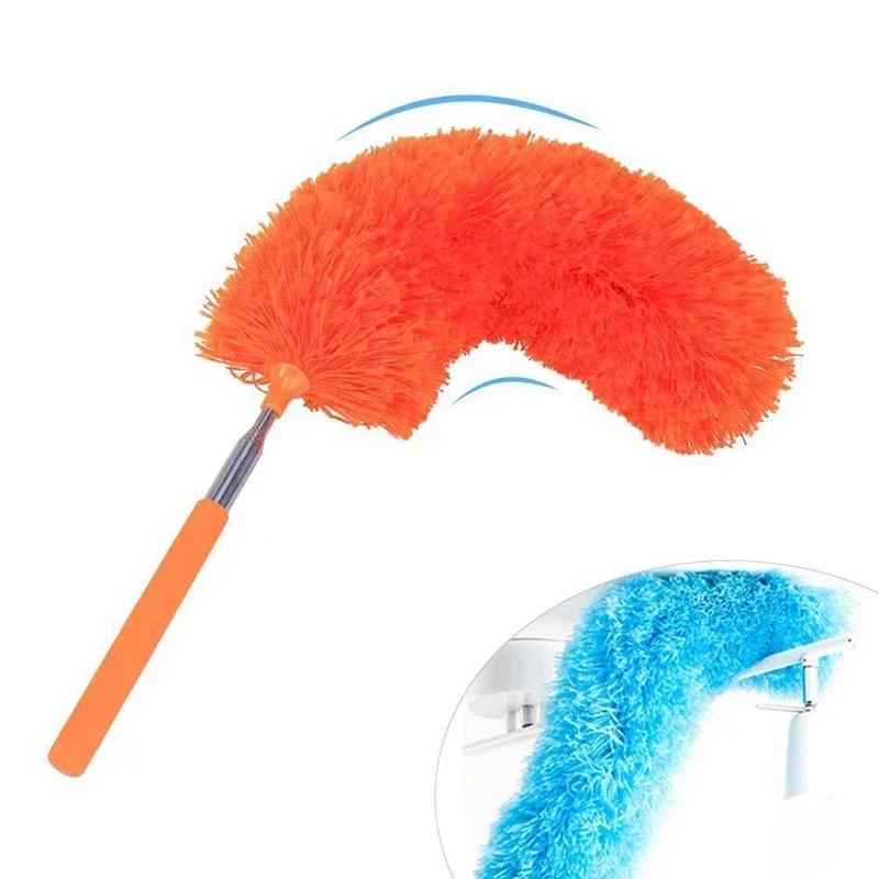 Retractabl Dust Duster Telescopic Flexible Stainless Steel Household Feather Duster Cleaning Tool Microfiber Dust Brush New