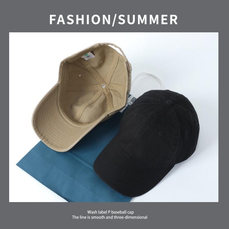 Big Head Circumference Soft Top Baseball Hat Men's Winter Simple Curved Brim Cap Showing Face Small Female Versatile