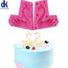 3D Wearing Crown Swan Shaped Fondant Cake Silicone Mould Cookies Biscuits Mold DIY Cake Baking Decoration Tools Chocolate Mould