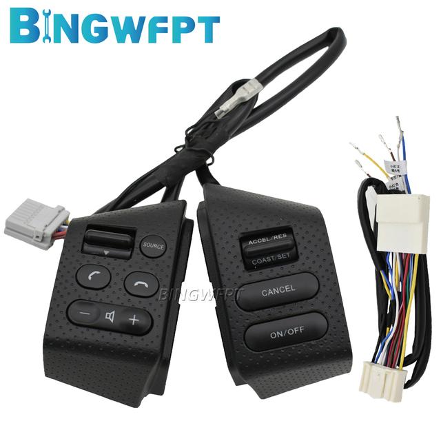 High Quality Left+Right Volume Phone Button Switch Steering Wheel Control Button For Nissan Tiida LIVINA Old Sylphy