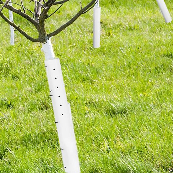 5 Stück Baumsetzling Wachstuben Belüftete Setzlingsschutzrohre 36 Zoll 48 Zoll Geteilte Baumwachstums-Schutzvorrichtungen mit Reißverschluss für Pflanzenschutz