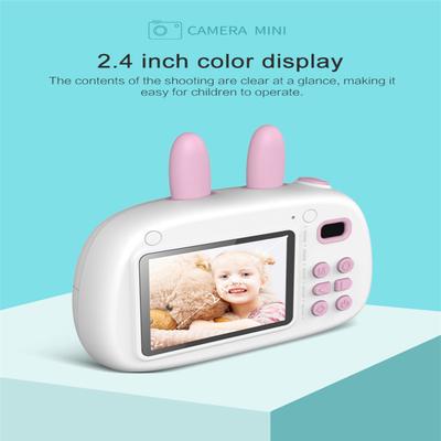 Kids Digital Camera Mini Rear and Front Selfie Double Flash Children Camcorder Video Rechargeable