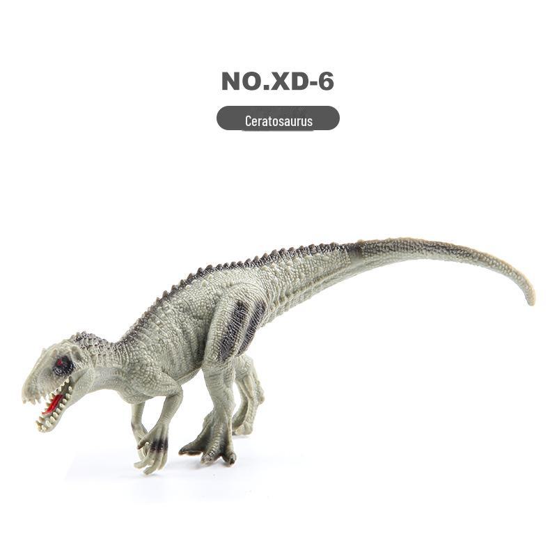 Children's Dinosaur & Animal Figurine Set: Mini Solid Models of Triceratops, Velociraptor, and More