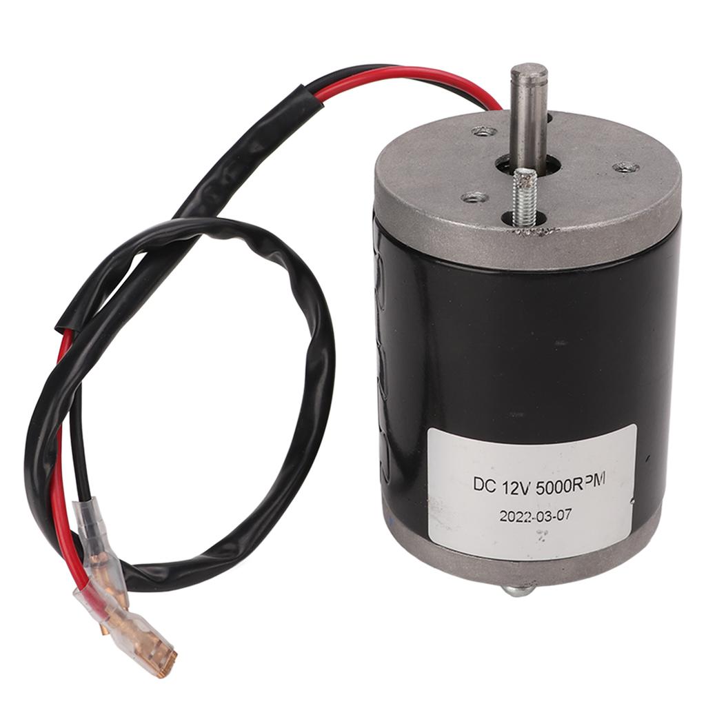 12V 120W Brushed Motor High Speed 5000RPM Small Brushed Motor with D Shaft for Electric Scooters Motorcycles DIY Generator