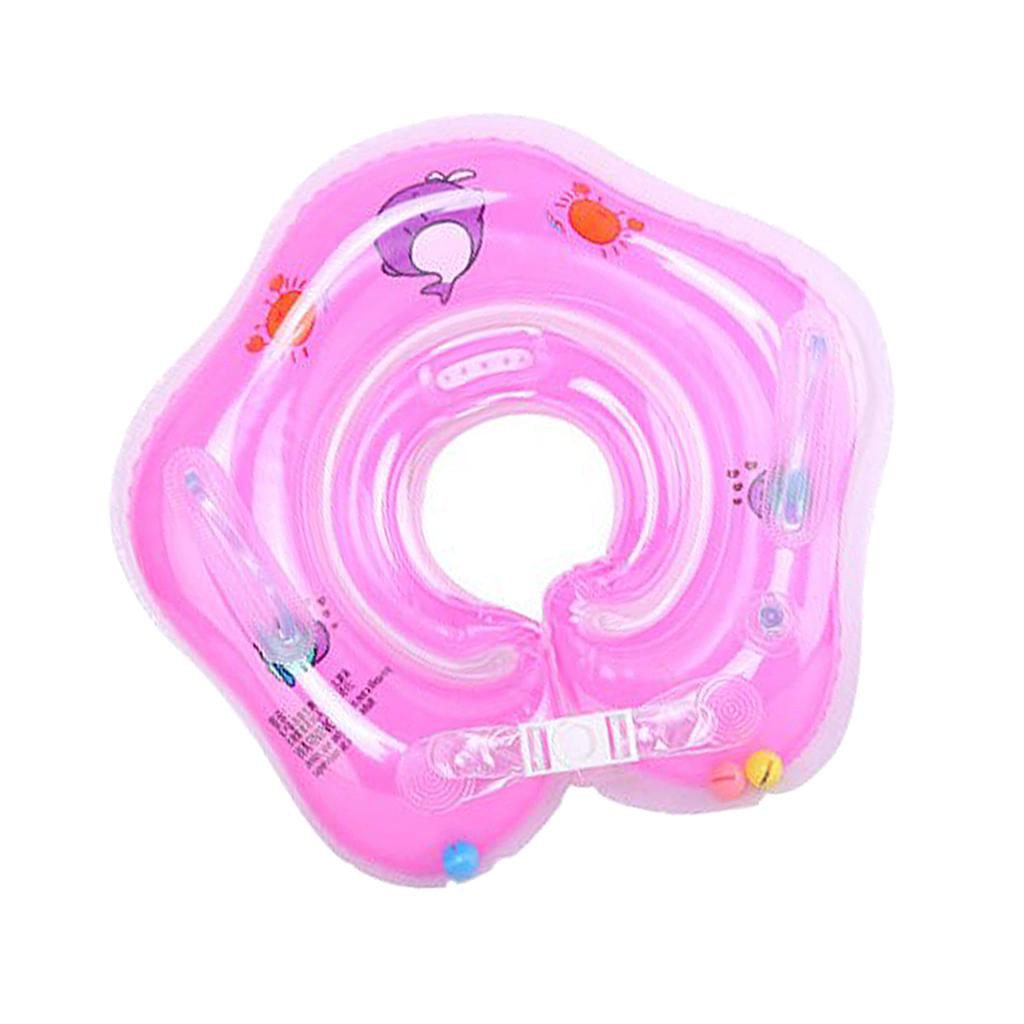 Infant Neck Float Double Air Nozzle PVC Double Air Bag Leakage Proof Infant Swimming Neck Ring for
