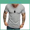 Fashion Men's Casual Fit Short Sleeve Slim Muscle Bodybuilding T-shirt Tee Tops For Ultimate Comfort