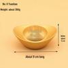 Golden Alloy Ingot Wealth-Attracting Ornament - Perfect for Housewarming and New Home