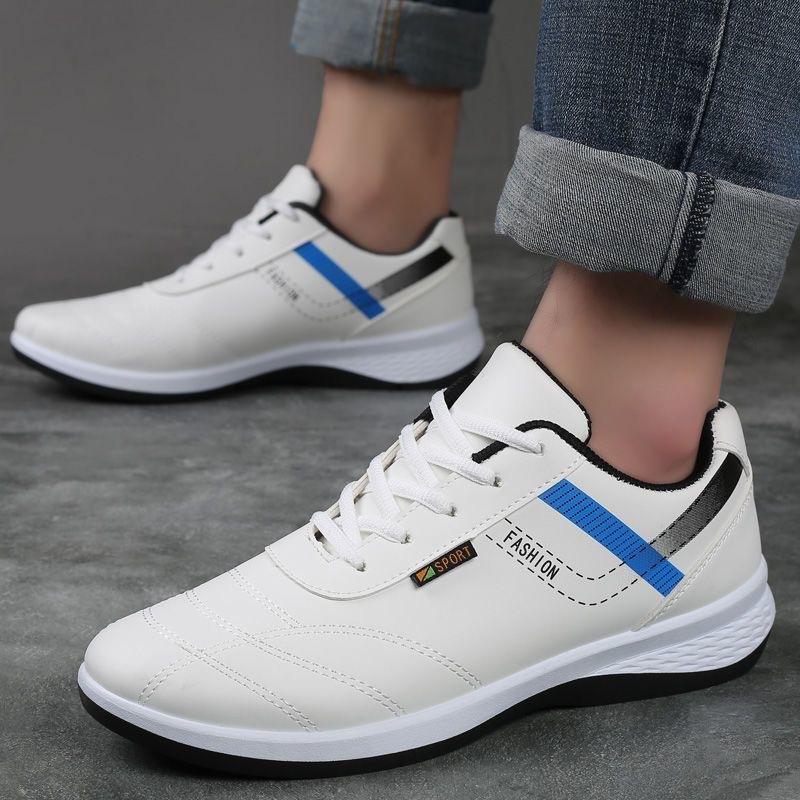 

Мужские модные повседневные кроссовки для бега, удобные спортивные кроссовки для бега, кроссовки для гольфа и фитнеса, легкие кожаные туфли Zapatos De Hombre 44 белый