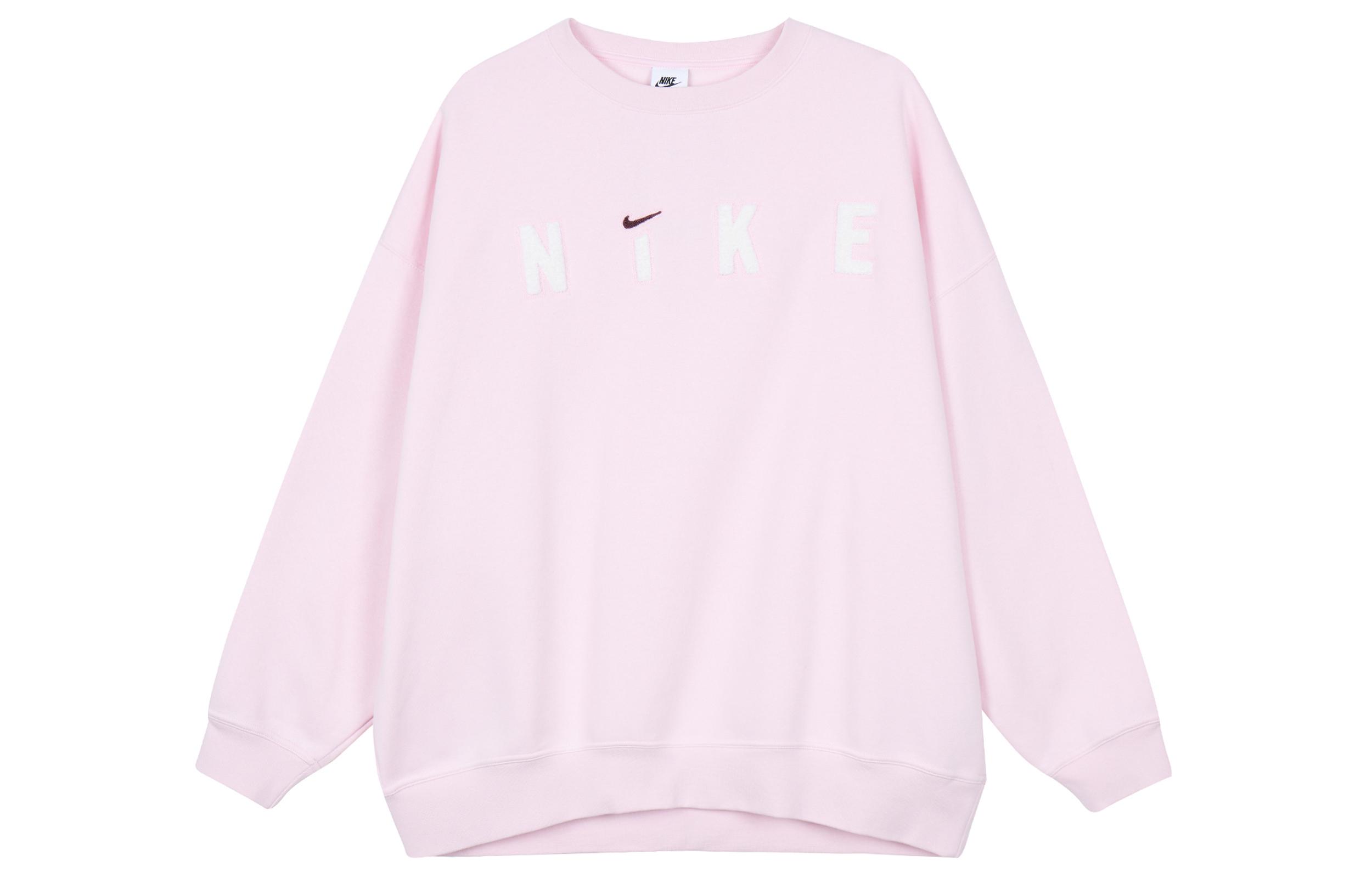 Nike AS W NSW COZY FLC OS CRW Sweatshirt Women s Pink FV4012-663 L