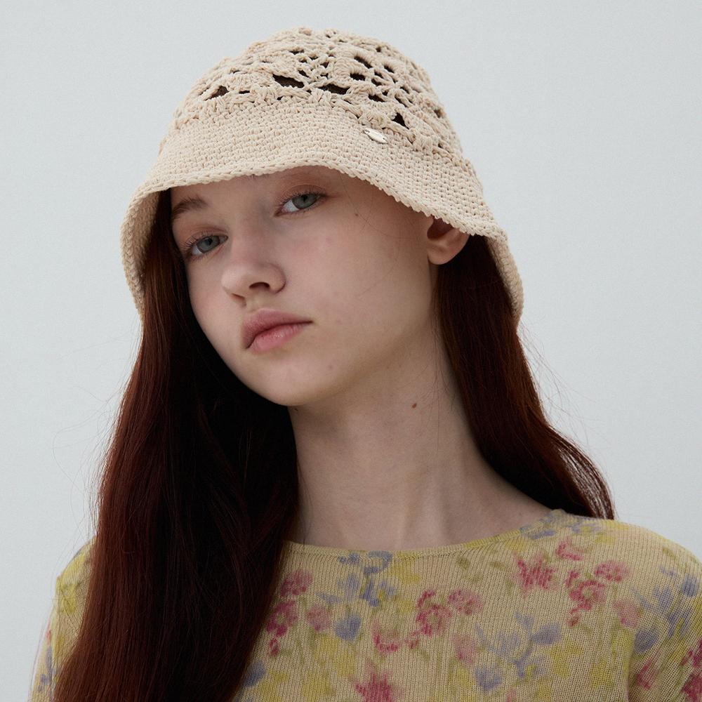 Meleuhen Flower Crochet Hat_2Color