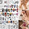 70 Fogli Tigre Aquila Drago Animali Tatuaggi Temporanei Per Uomo Donna Impermeabile Realistico 3D Serpente Scorpione Tatuaggio Falso Adesivo