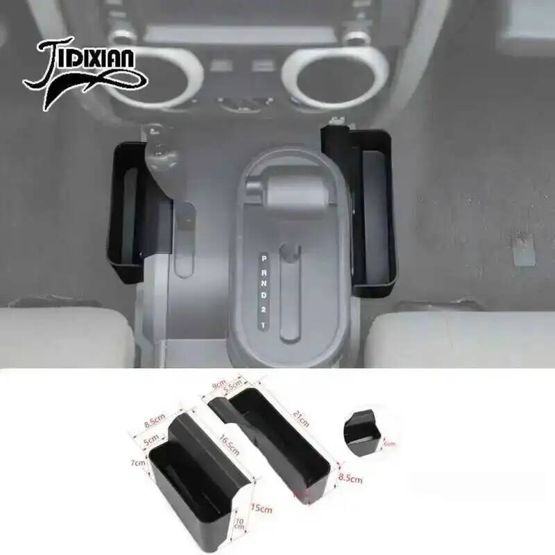 JIDIXIAN fit for Jeep Wrangler JK 2007 2008 2009 2010 Car Gear Shift Handbrake Storage Box Stowing Tidying Interior Accessories
