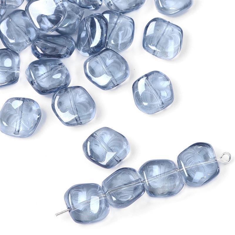 Iridescent Glass Crystal Beads for DIY Hairpin & Necklace Crafting