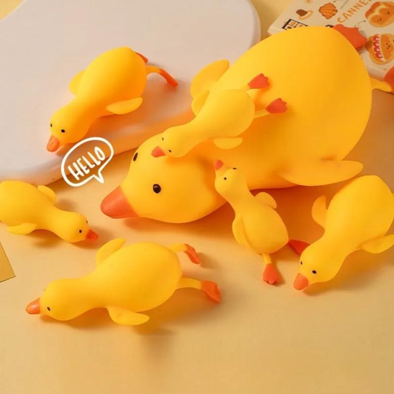 Squishy Antistress Duck Fidgets Toys Cute Goose Animals Vent Toys For Kids Adults Decompression Stretch Toys Friends Best Gift